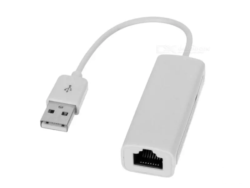 E-GREEN Mrežni Adapter USB 2.0 (M) - 10/100Mbps ethernet RJ-45 (F) beli