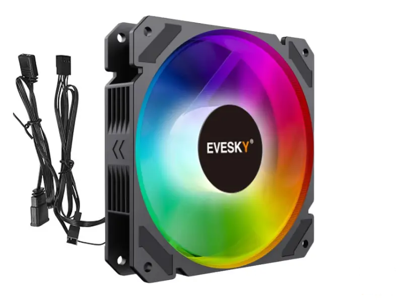 EVESKY Twilight 120mm x 120mm x 25mm RGB (ARGB) ventilator 