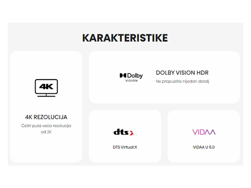 HISENSE 43 inča 43A6BG LED 4K UHD Smart TV outlet 
