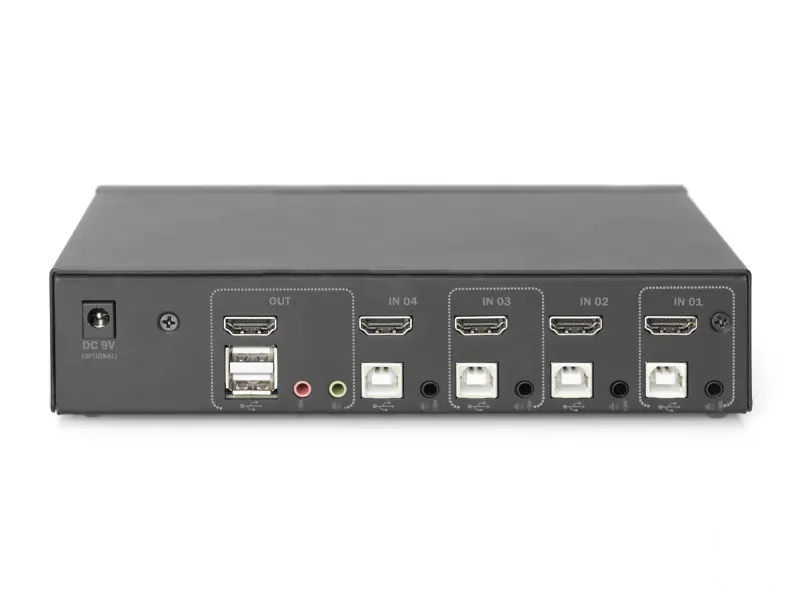 Digitus KVM switch 4 Port HDMI, 4K / 30 Hz (3840 x 2160p)