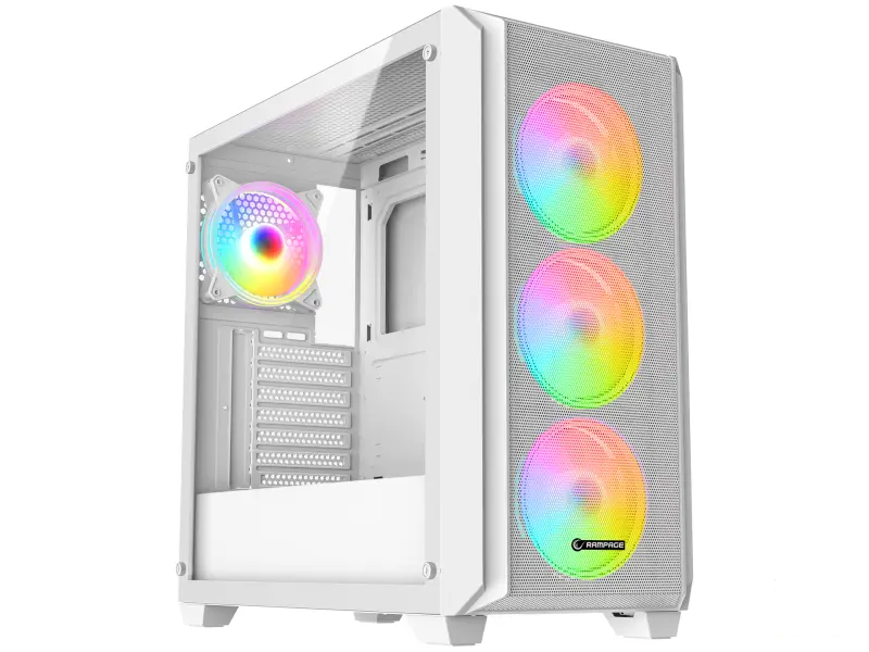 Rampage CASE ELYSIAN MESH 4x120mm ARGB 850W 80+ Bronze White