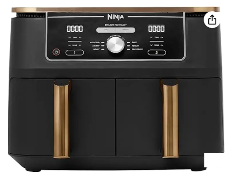 NINJA AF400EU, Airfryer, dupla korpa, 9.5L, dozvoljeno pranje u mašini