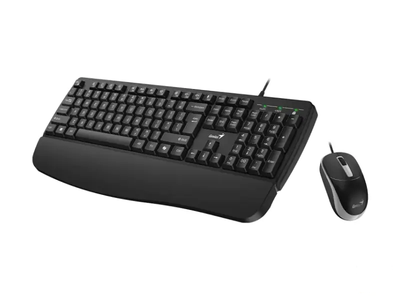 GENIUS KM-123 USB YU crna tastatura+ USB crni miš 