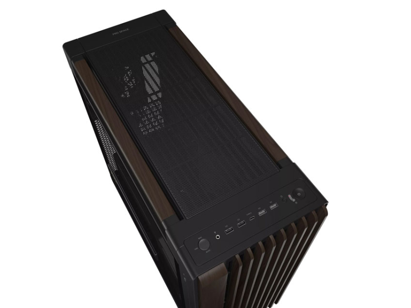 ASUS PROART PA602 WALNUT WOOD TG PWM MODERN BLACK kućište crno