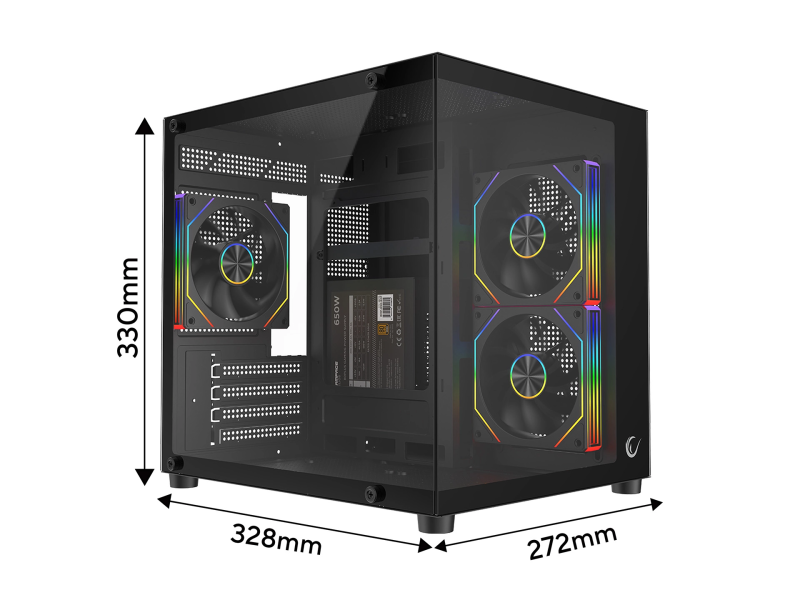 Rampage Lumid M-ATX gaming kućište 650W