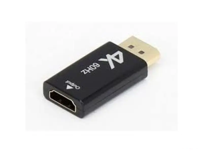 E-GREEN Adapter DisplayPort 1.4 (M)- HDMI 2.0 (F), crni
