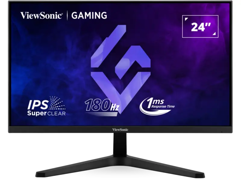 ViewSonic VX24G1-HD 16:9 1920 x 1080 SuperClear® IPS, 180Hz, 1ms MPRT, Variable Refresh Rate, 2 HDMI, DisplayPort, HDR10
