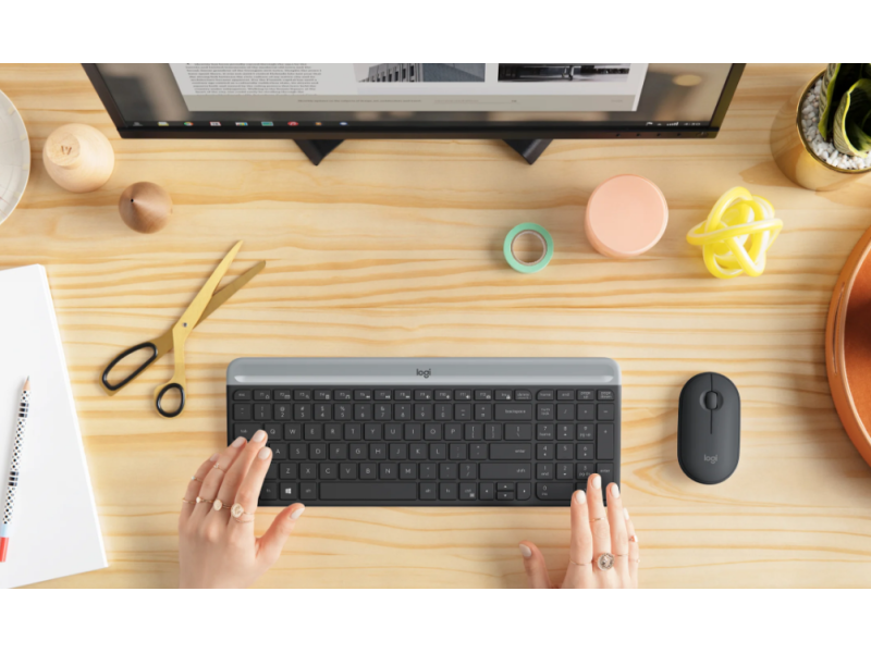 KB LOG MK470 Slim Wireless Crna US