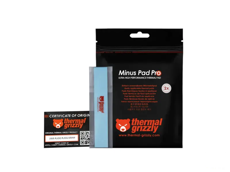 THERMAL GRIZZLY TG Minus Pad Pro - 120x20x0.5 mm termal pad (2pcs) (TG-MP-P-120-20-05-2) 