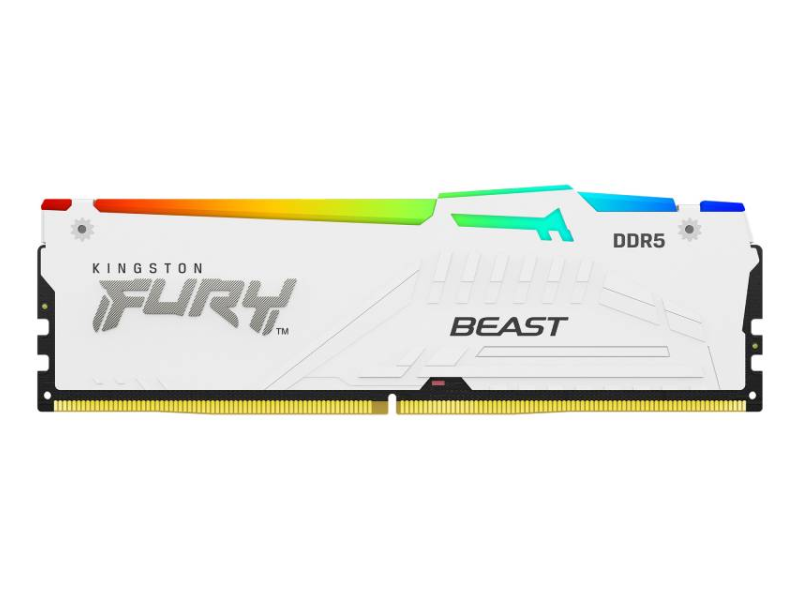 KINGSTON DIMM DDR5 32GB 5600MT/s KF556C36BWEA-32 Fury Beast RGB White Expo
