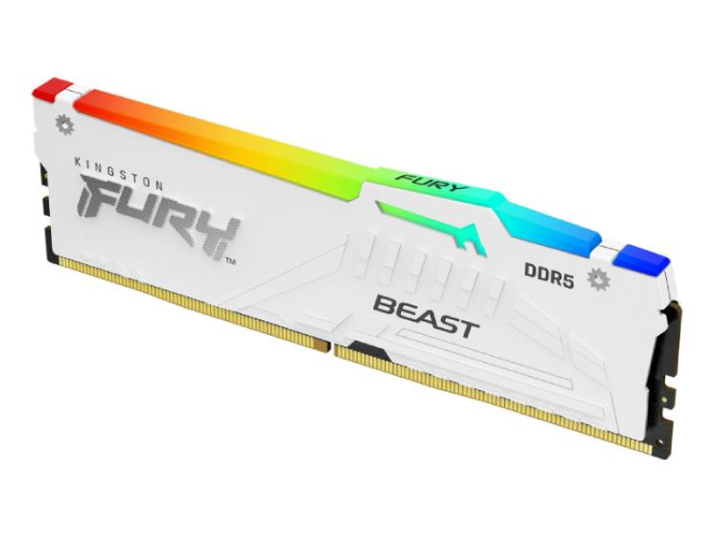 KINGSTON DIMM DDR5 32GB 5600MT/s KF556C36BWEA-32 Fury Beast RGB White Expo