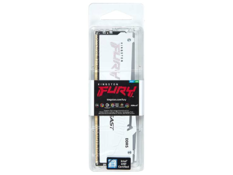 KINGSTON DIMM DDR5 32GB 5600MT/s KF556C36BWEA-32 Fury Beast RGB White Expo