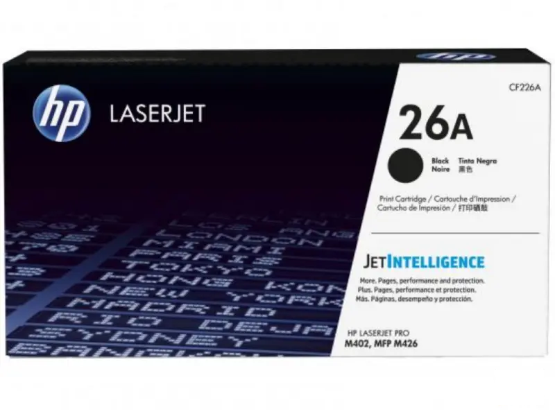 HP 26A Black standard za LJ Pr 0 ,402/MFP M426 CF 226A Kapacitet/strana:3100