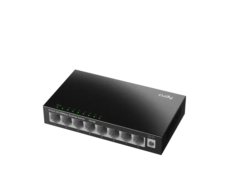 CUDY Switch FS108 8-Port 10/100 Metal
