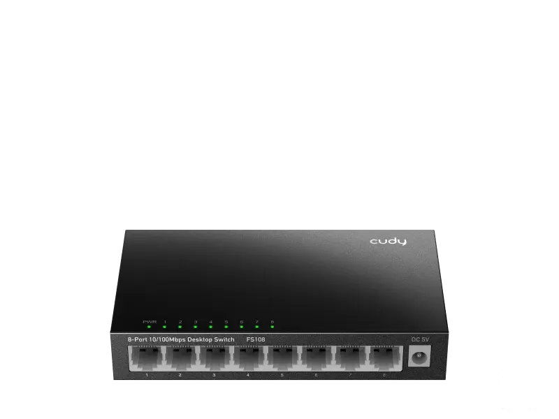 CUDY Switch FS108 8-Port 10/100 Metal
