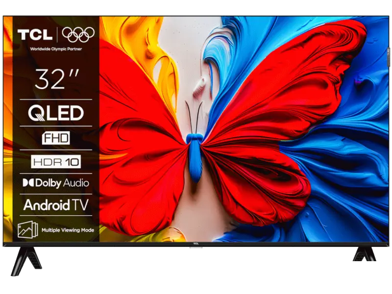TCL 32S5K QLED TV 32" full HD, Android smart TV, slim dizajn bez okvira