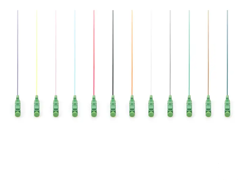 Digitus FO pigtail set, 12 pcs, singlemode, simplex, 2m, LC/APC
