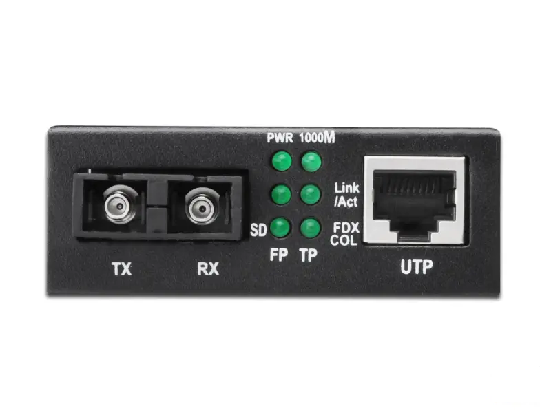 Digitus Gigabit media converter, RJ45 na SC, do 500 m, crni