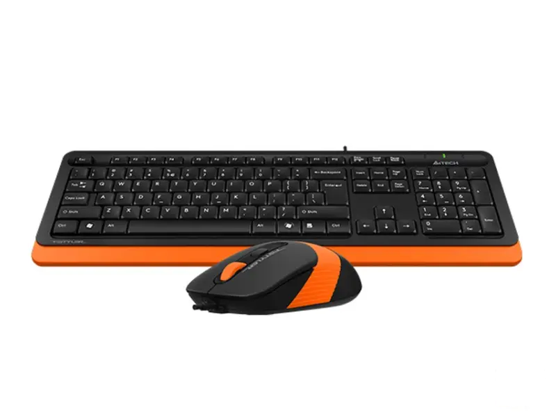 A4 TECH F1010 FSTYLER USB US narandžasta tastatura + USB narandžasti miš 
