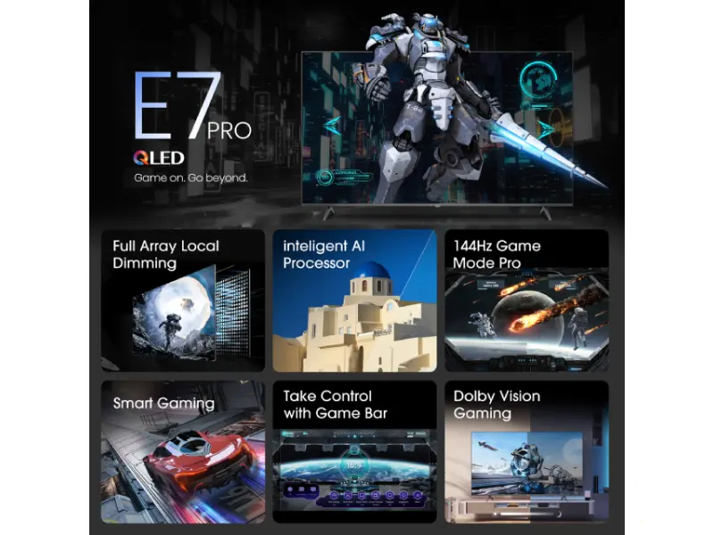 HISENSE 75 inča 75E7NQ PRO QLED 4K UHD Smart TV 