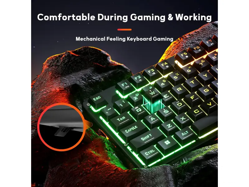 Redragon Tastatura Netherbane K521 RGB Wired Black Gaming