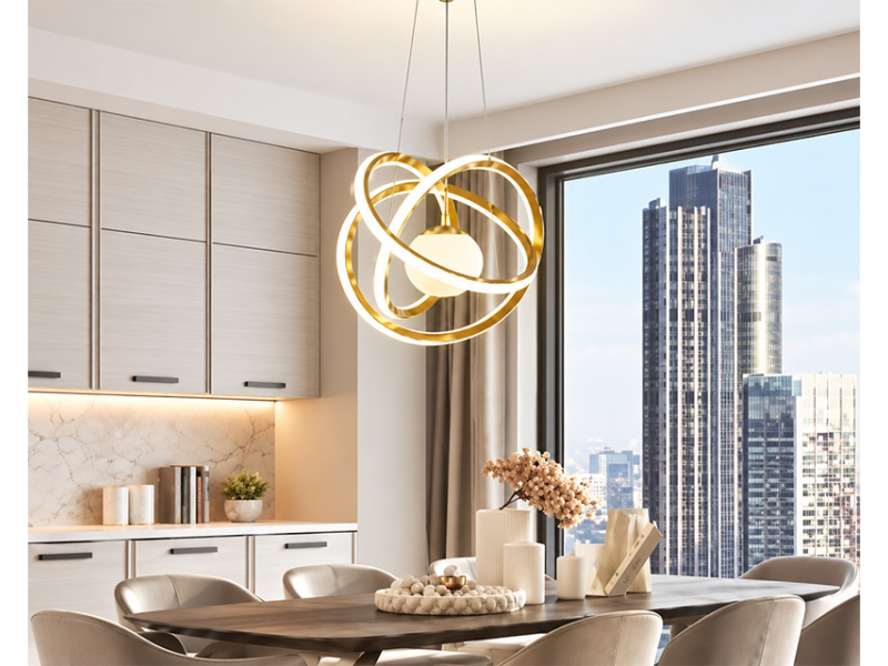 MARLUX PL015 LED viseći luster sa 1 kuglom zlatni
