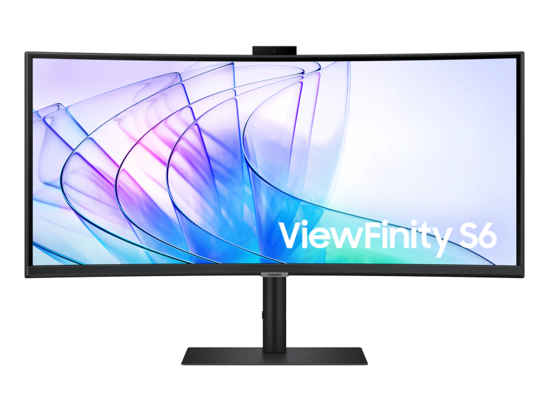 SAMSUNG Curved WQHD Monitor with Webcam S65VC, 34", 3440 x 1440, 100Hz, 5ms, DP/HDMI/USB Hub,Speaker