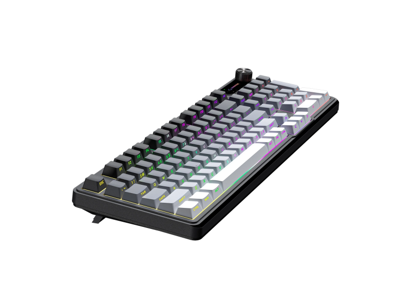 Rampage Tastatura KB-R108 Gradient Black/Gray/White RGB US layout membranska gaming