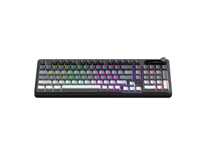 Rampage Tastatura KB-R108 Gradient Black/Gray/White RGB US layout membranska gaming