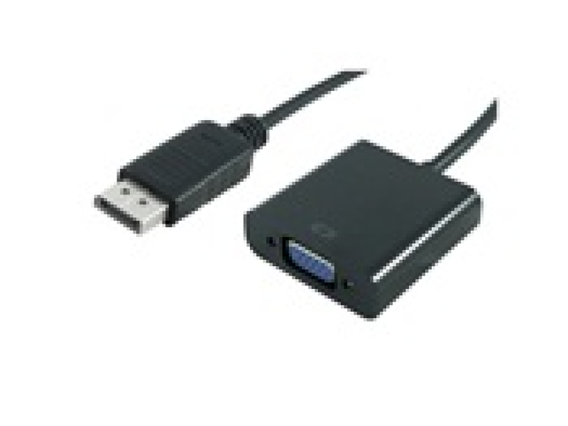 Rotronic S3201 STANDARD DisplayPort to VGA kabl adapter, 1920 x 1080 / 1920 x 1200 @60Hz (2K, Full HD), M/F