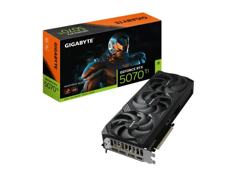 GIGABYTE nVidia GeForce RTX 5070 Ti WINDFORCE 16GB 256bit GV-N507TWF3OC-16GD rev. 1.0 