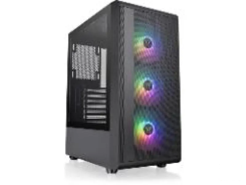 THERMALTAKE S200 TG ARGB Mid Tower Chassis, Mesh, 3x hydraulic bearing 120mm ARGB, USB 3.0 x 2