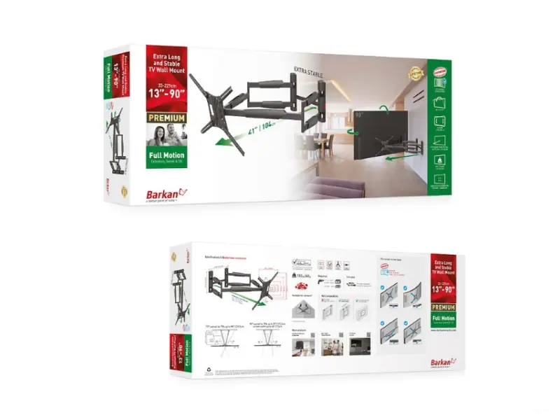 BARKAN BM466XP LCD TV zglobni zidni nosač do 90 inča 