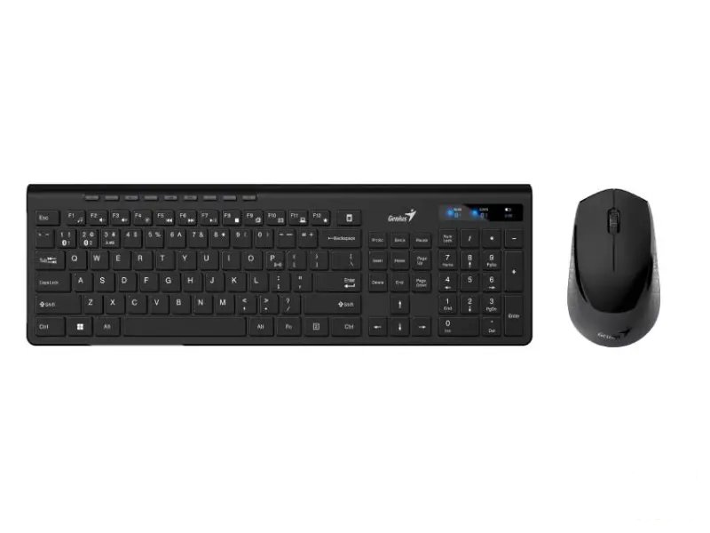 GENIUS SlimStar 8230 Wireless USB US crna tastatura+ miš 