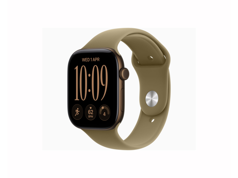 APPLE Watch S12 GPS 42mm Dark Bronze Aluminium Case with Olive Sport Band - S/M (mjef4et/a)