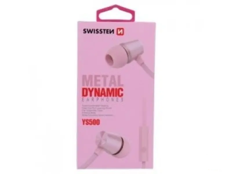 Swissten Slušalice Dynamic YS500 Pink/Gold