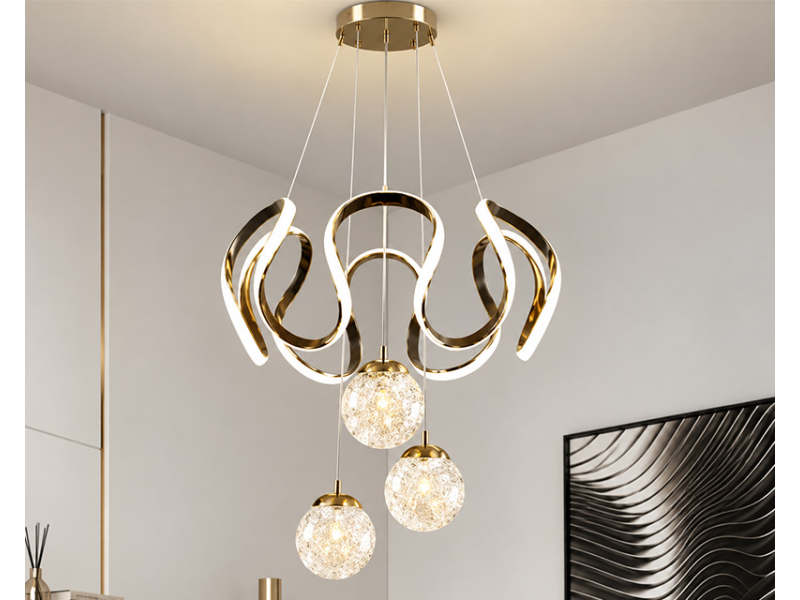 MARLUX PL023 LED viseći luster crni