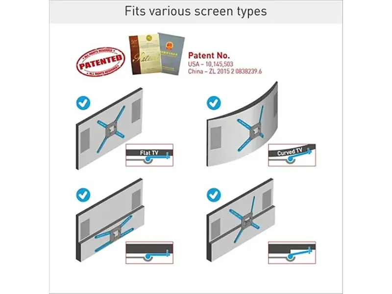 BARKAN BM464 LCD TV zglobni zidni nosač od 13 do 90 inča 