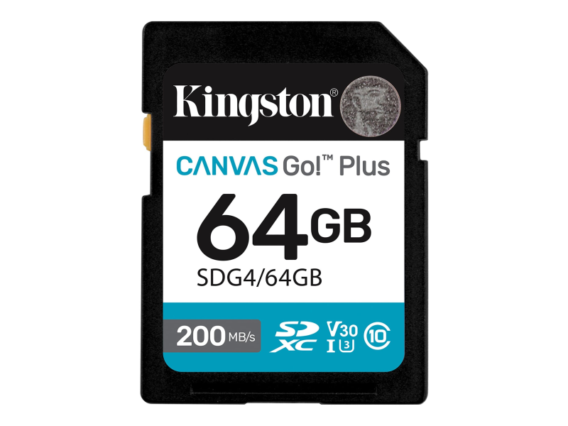 Kingston 64GB SDXC Canvas GO plus Gen2 SDG4/64GB