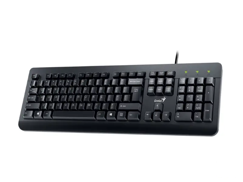 GENIUS KM-160 USB US crna tastatura+ USB crni miš 