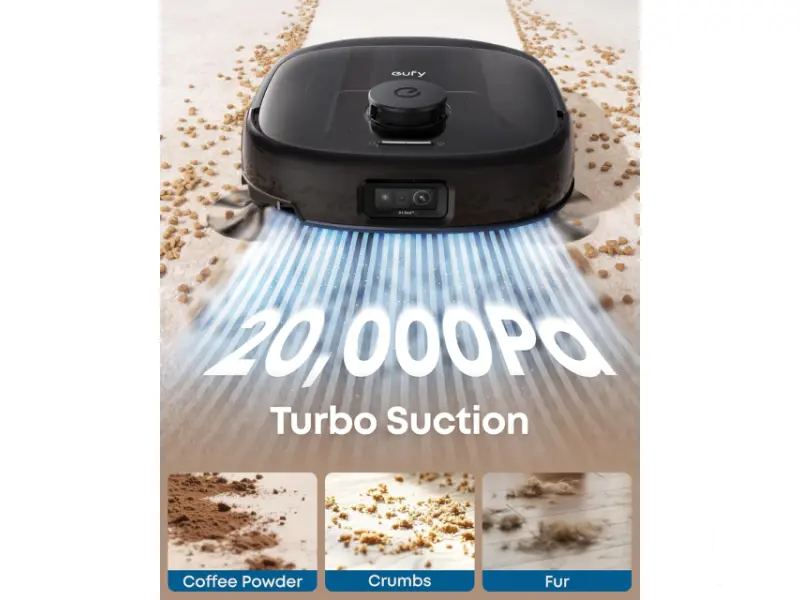 ANKER Eufy Omni E25 HydroJet Robot Usisivač sa bazom crni 