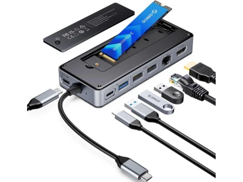 Orico OM28PR-G2-BK-EP TypeC+PD+HDMI+RJ45+NVME