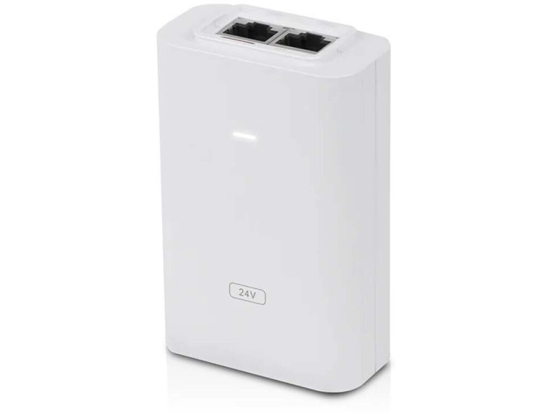 UBIQUITI (POE-24-24W-G) PoE 24VDC 1A, for Carrier Instalations (earth grounding/ESD protection) GigaBit