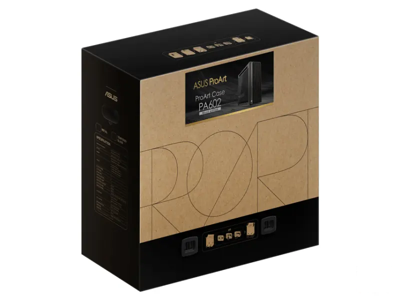 ASUS PROART PA602 WOOD TG PWM BLACK kućište crno 