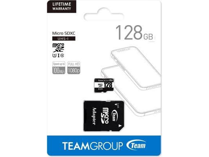 TeamGroup MicroSD + Adapter 128GB