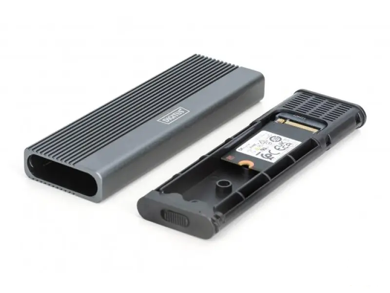 Digitus USB kućište za M.2 hard disk SSD, external, NVMe + SATA, 10Gbps (NVMe) 6 Gbps (SATA),USB3.1 Gen2, aluminum, toolfree