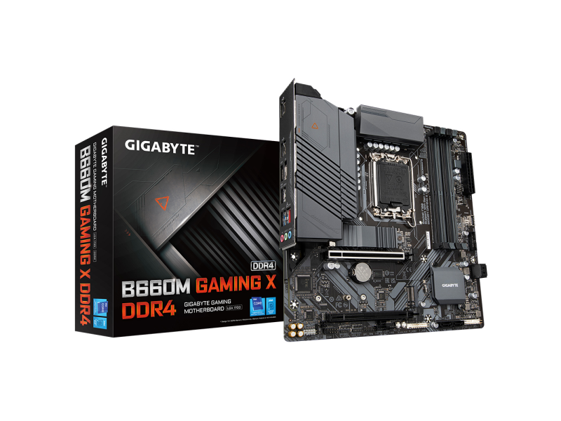 GIGABYTE INTEL MB B660M GAMING X D4,4*DDR4 4400MHz, 2*NVMe PCIe 4.0,HDMI/DP, 2.5GbE LAN, LGA 1700