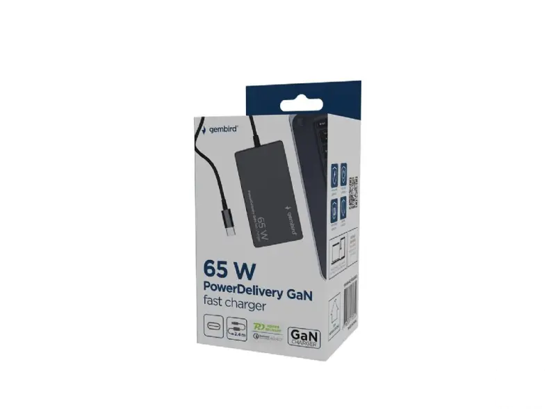 Gembird USB-C NPA-AC-PDQC65-01 - 65W