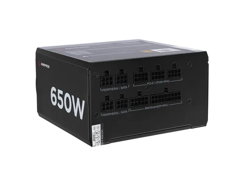 Rampage Napajanje MATE M650-80PB 650W 80+ Bronze Full Modular