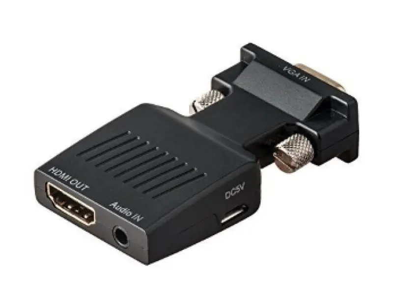 FAST ASIA Adapter-konvertor VGA (M) - HDMI (Ž) plug in 